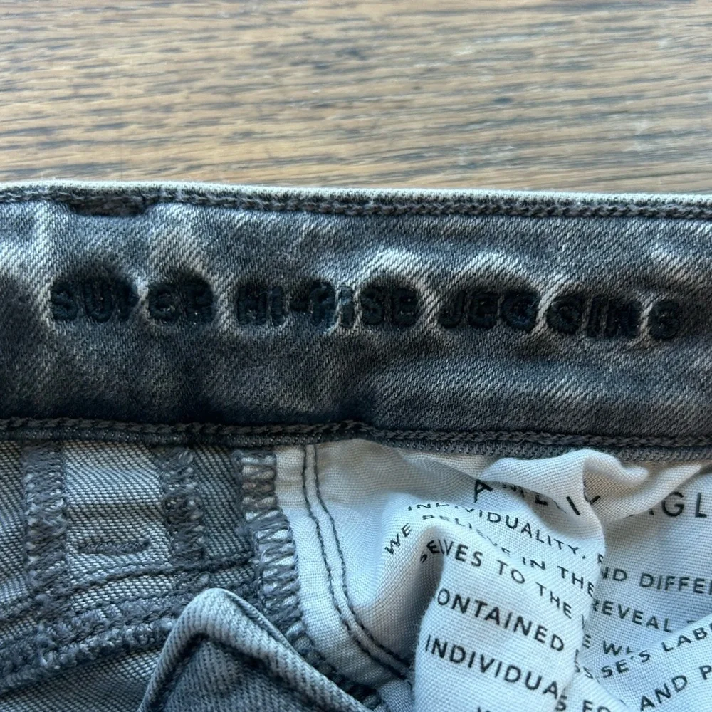 Gray Ripped High Rise Jeggings - Picture 3 of 4